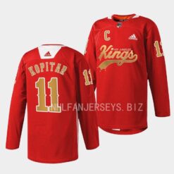 Los Angeles Kings Anze Kopitar Cherry LA Red Jersey