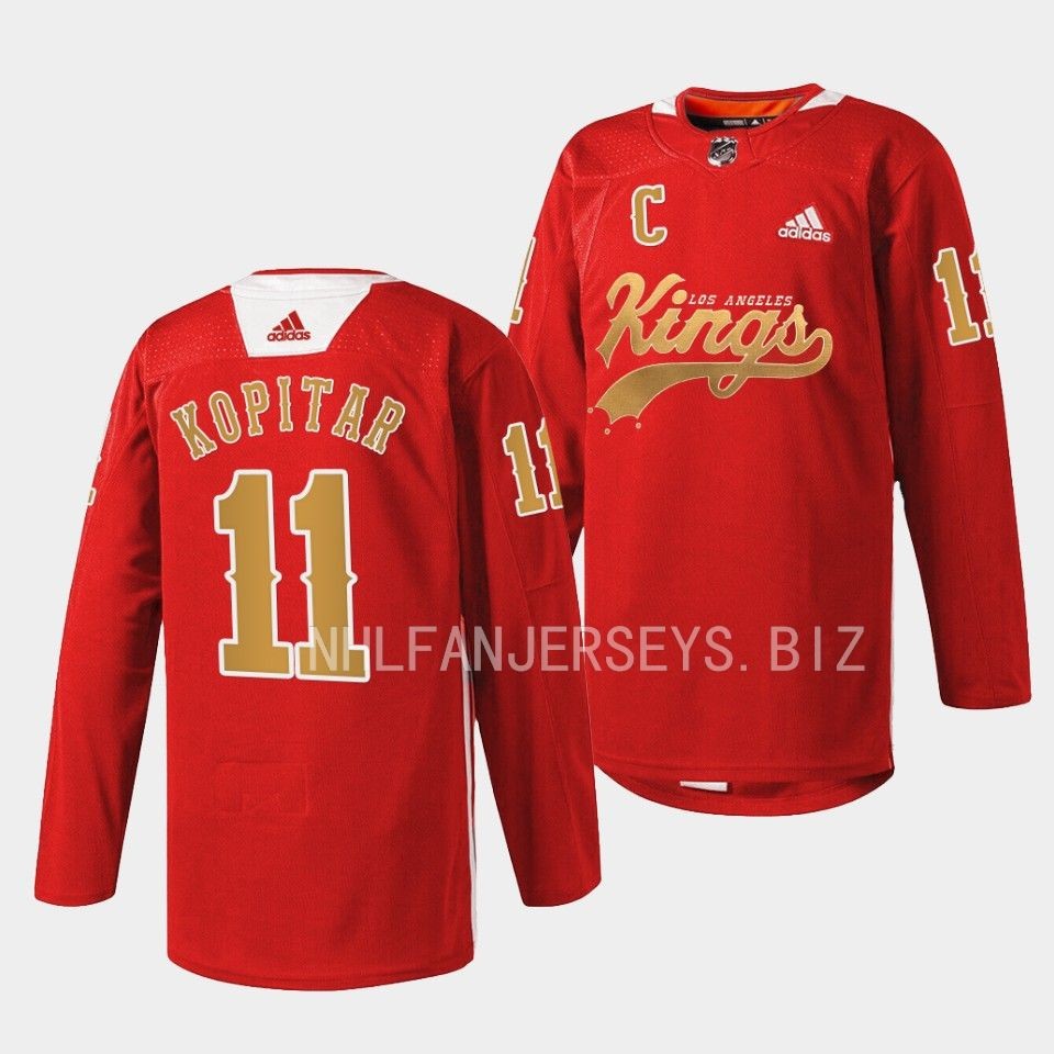 Los Angeles Kings Anze Kopitar Cherry LA Red Jersey Los Angeles Kings Anze Kopitar Cherry LA Red Jersey