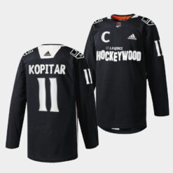 Los Angeles Kings Anze Kopitar Hockey Wood Black Jersey