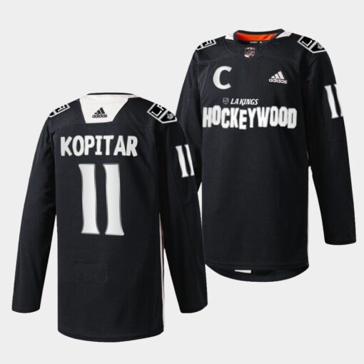 Los Angeles Kings Anze Kopitar Hockey Wood Black Jersey