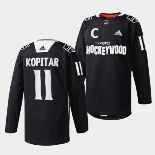 Los Angeles Kings Anze Kopitar Hockey Wood Black Jersey