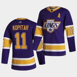 Los Angeles Kings Anze Kopitar Reverse Purple Jersey