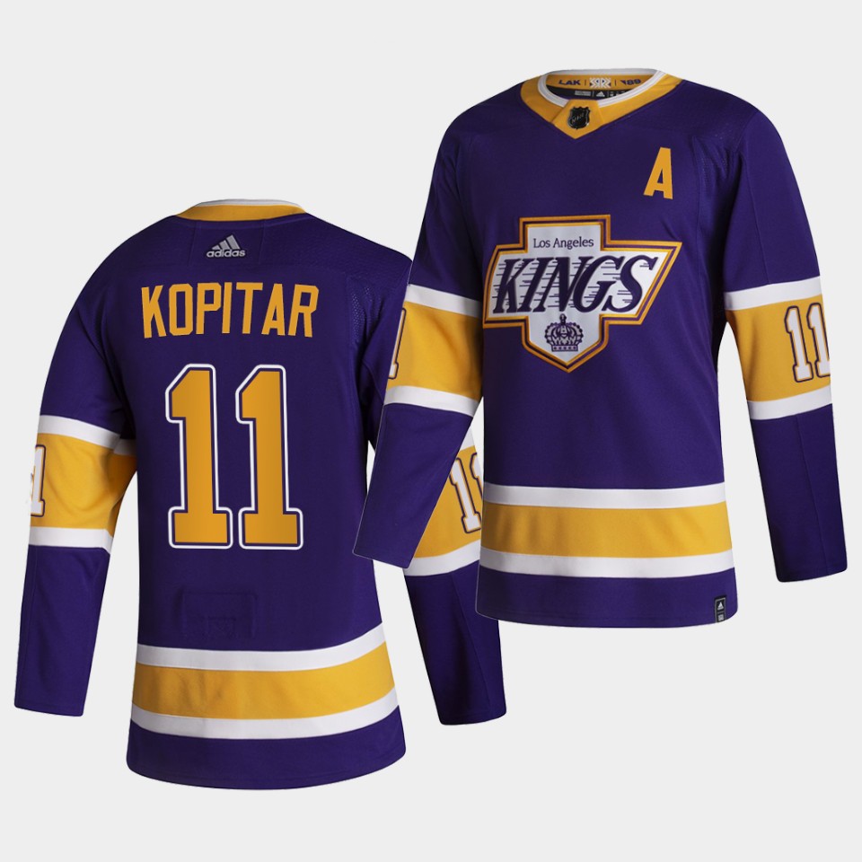 Los Angeles Kings Anze Kopitar Reverse Purple Jersey Los Angeles Kings Anze Kopitar Reverse Purple Jersey