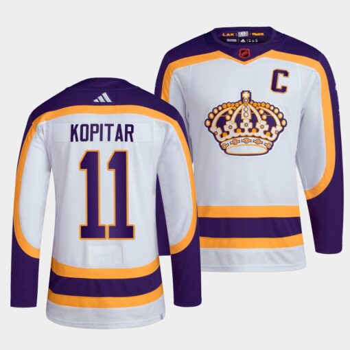 Los Angeles Kings Anze Kopitar Reverse White Jersey
