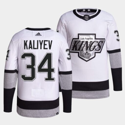 Los Angeles Kings Arthur Kaliyev Alternate White Jersey