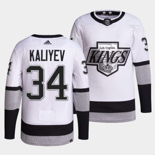 Los Angeles Kings Arthur Kaliyev Alternate White Jersey