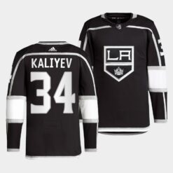 Los Angeles Kings Arthur Kaliyev Home Black Jersey