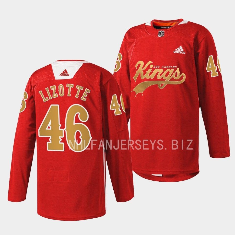 Los Angeles Kings Blake Lizotte Cherry LA Red Jersey Los Angeles Kings Blake Lizotte Cherry LA Red Jersey