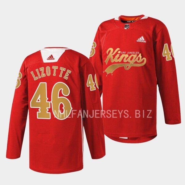 Los Angeles Kings Blake Lizotte Cherry LA Red Jersey Los Angeles Kings Blake Lizotte Cherry LA Red Jersey