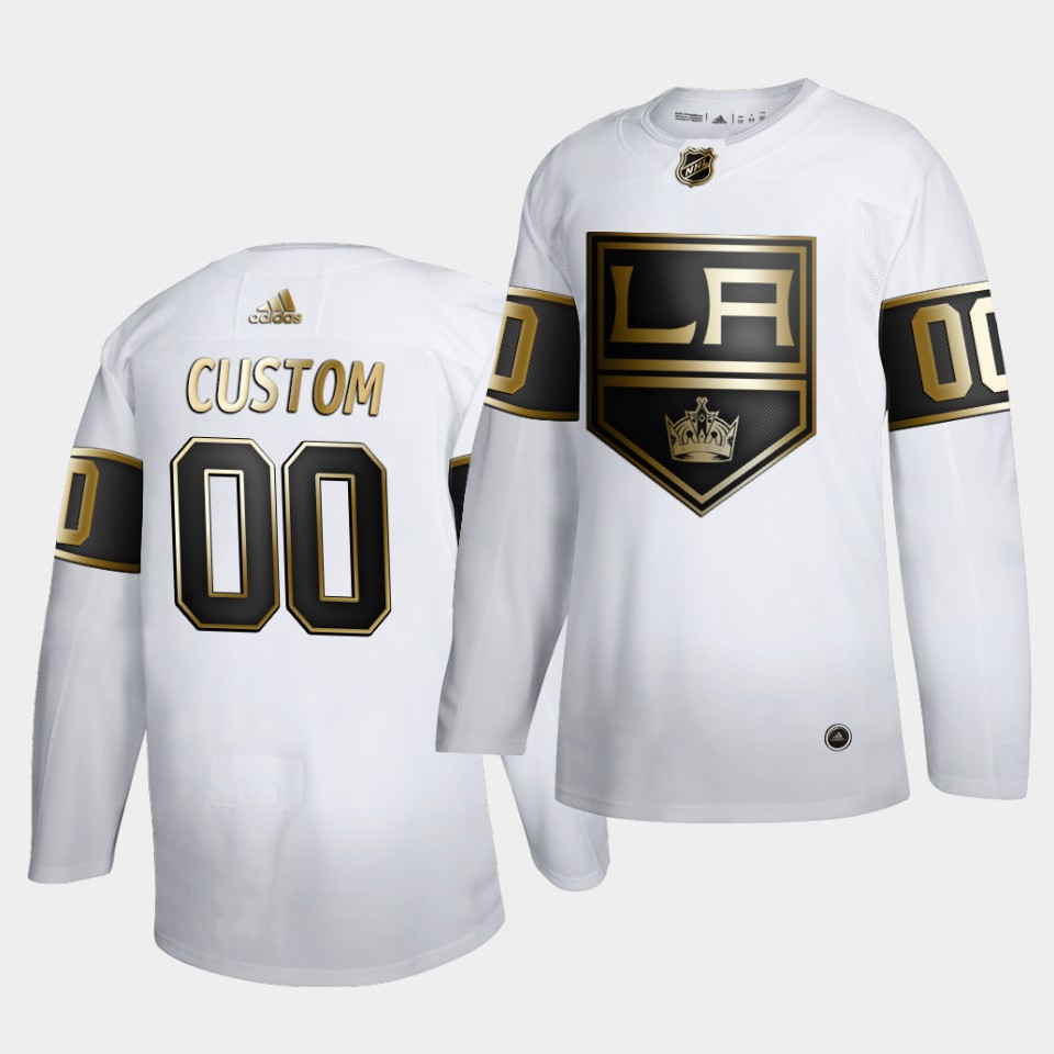 Los Angeles Kings Custom Golden Edition Limited White Jersey Los Angeles Kings Custom Golden Edition Limited White Jersey