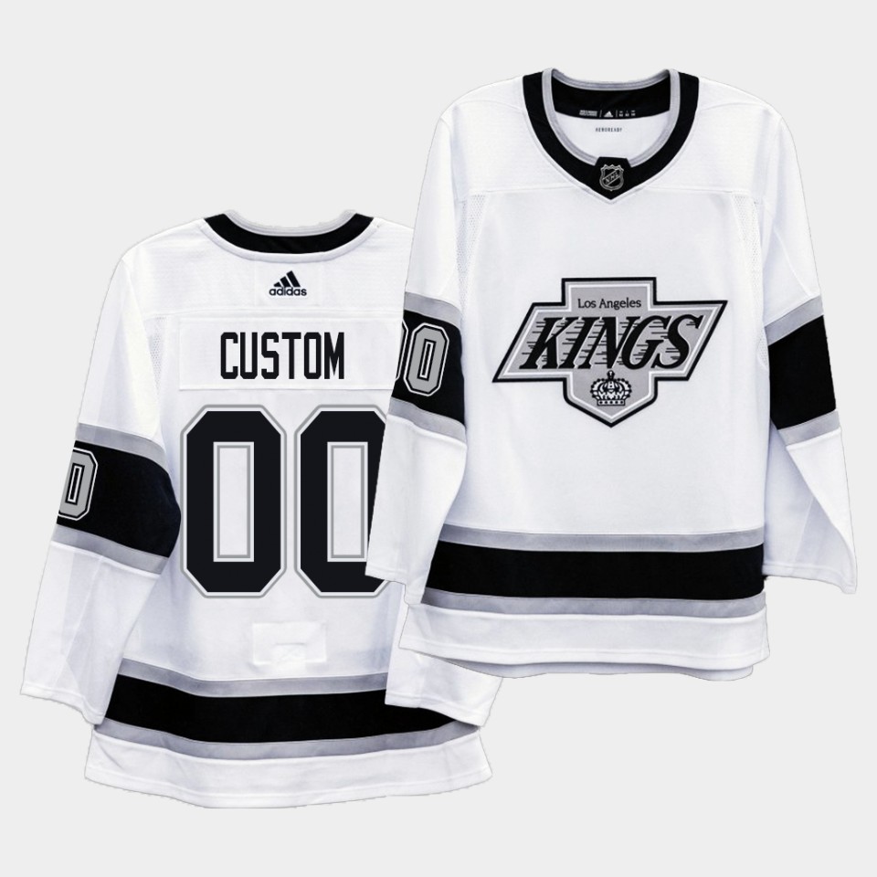 Los Angeles Kings Custom Heritage 90s White Jersey Los Angeles Kings Custom Heritage 90s White Jersey