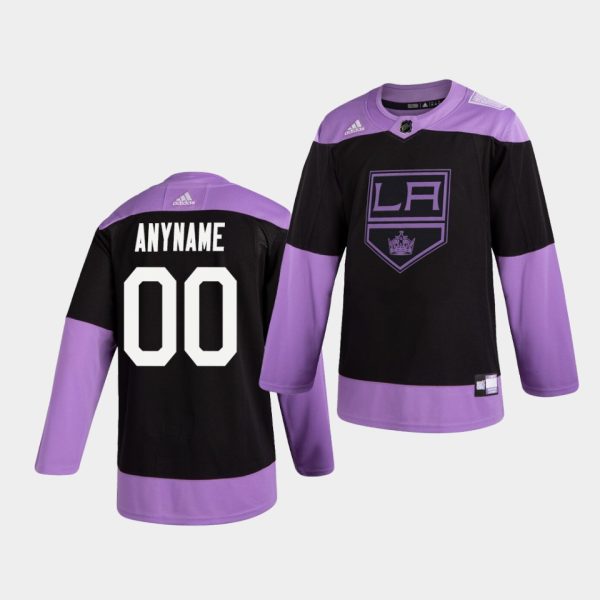 Los Angeles Kings Custom Hockey Fights Cancer Practice Black Jersey Los Angeles Kings Custom Hockey Fights Cancer Practice Black Jersey