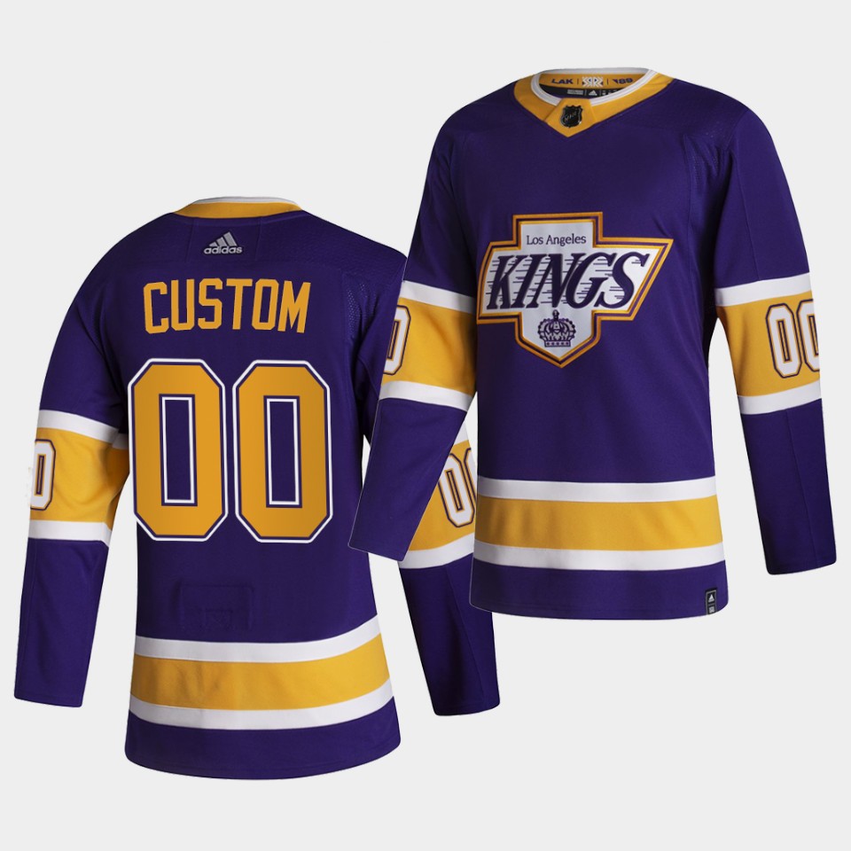 Los Angeles Kings Custom Reverse Retro Purple Jersey Los Angeles Kings Custom Reverse Retro Purple Jersey