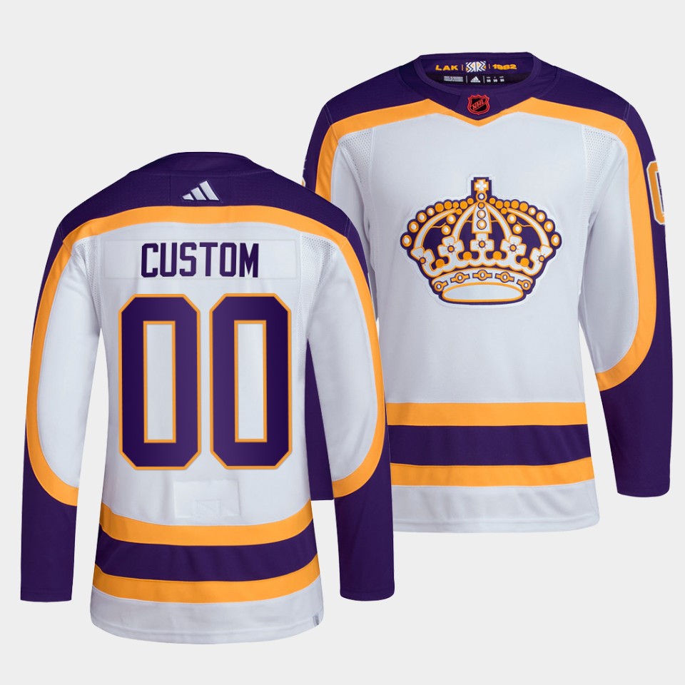 Los Angeles Kings Custom Reverse White Jersey Los Angeles Kings Custom Reverse White Jersey