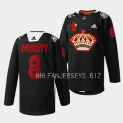 Los Angeles Kings Drew Doughty 2023 Black History Month Black Jersey