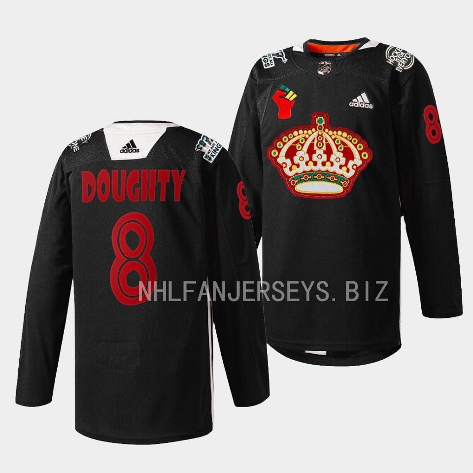 Los Angeles Kings Drew Doughty 2023 Black History Month Black Jersey Los Angeles Kings Drew Doughty 2023 Black History Month Black Jersey