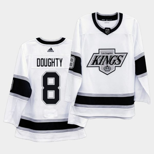 Los Angeles Kings Drew Doughty Heritage 90s White Jersey Los Angeles Kings Drew Doughty Heritage 90s White Jersey