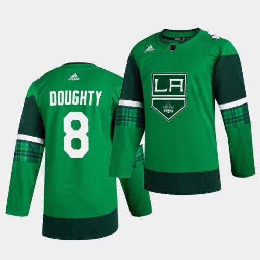 Los Angeles Kings Drew Doughty St. Patrick’s Day Green Player Jersey