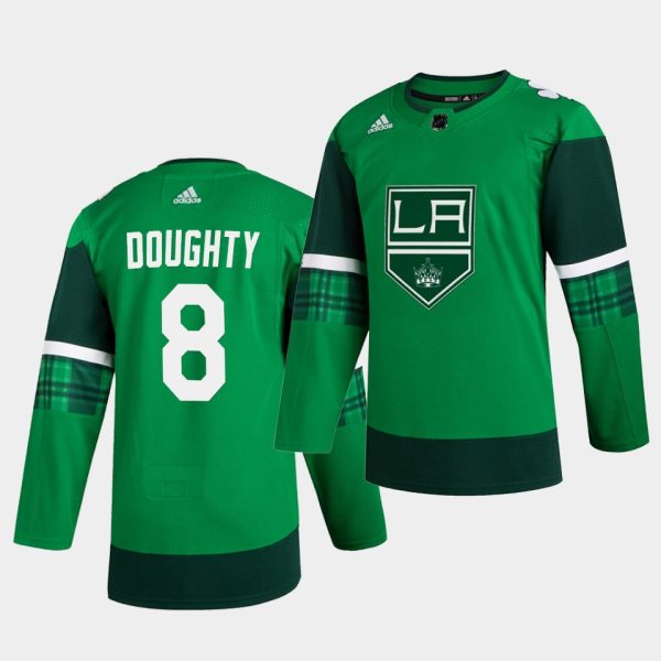 Los Angeles Kings Drew Doughty St. Patrick's Day Green Player Jersey Los Angeles Kings Drew Doughty St. Patrick's Day Green Player Jersey