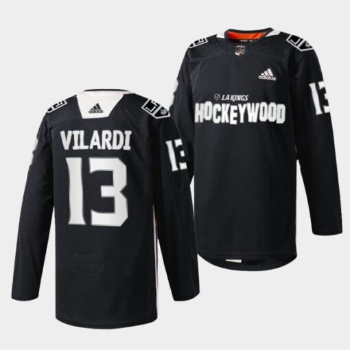 Los Angeles Kings Gabriel Vilardi Hockey Wood Black Jersey