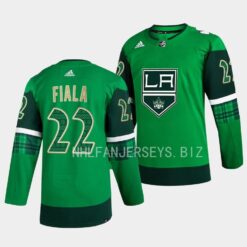 Los Angeles Kings Kevin Fiala 2023 St. Patricks Day Green Jersey