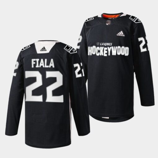 Los Angeles Kings Kevin Fiala Hockey Wood Black Jersey