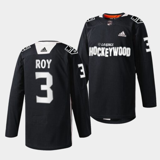 Los Angeles Kings Matt Roy Hockey Wood Black Jersey