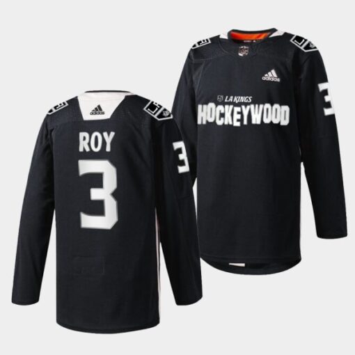 Los Angeles Kings Matt Roy Hockey Wood Black Jersey