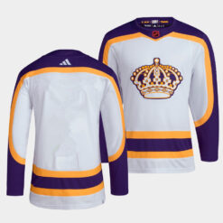 Los Angeles Kings Team 2022 Reverse Retro White Jersey