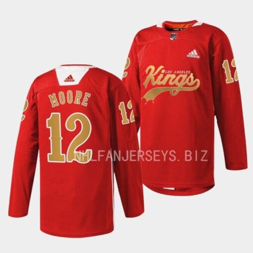 Los Angeles Kings Trevor Moore Cherry LA Red Jersey