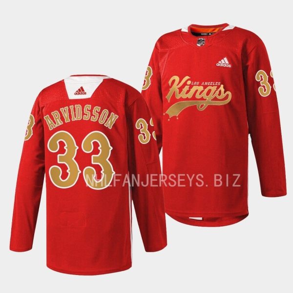 Los Angeles Kings Viktor Arvidsson Cherry LA Red Jersey Los Angeles Kings Viktor Arvidsson Cherry LA Red Jersey