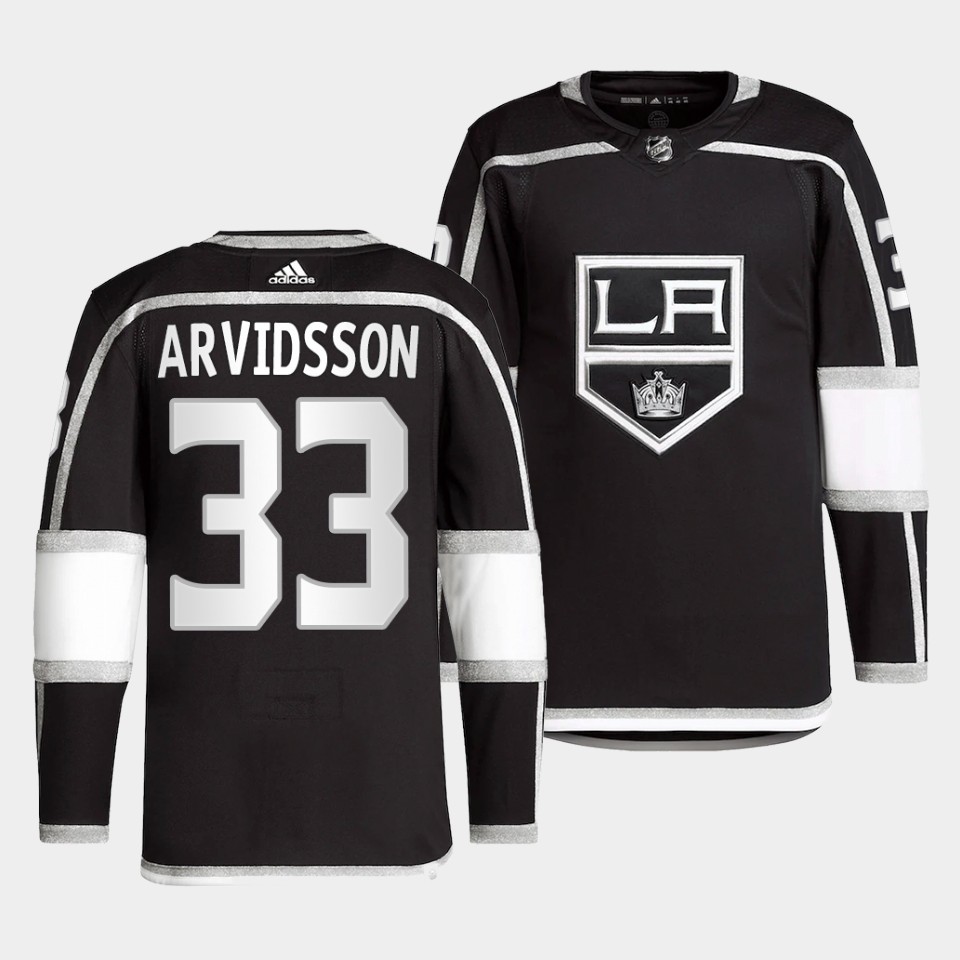 Los Angeles Kings Viktor Arvidsson Home Black Jersey Los Angeles Kings Viktor Arvidsson Home Black Jersey