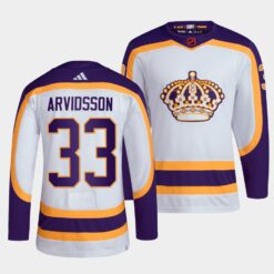 Los Angeles Kings Viktor Arvidsson Reverse White Jersey
