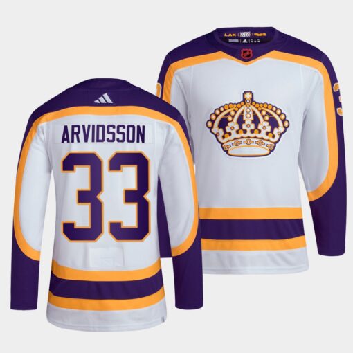 Los Angeles Kings Viktor Arvidsson Reverse White Jersey