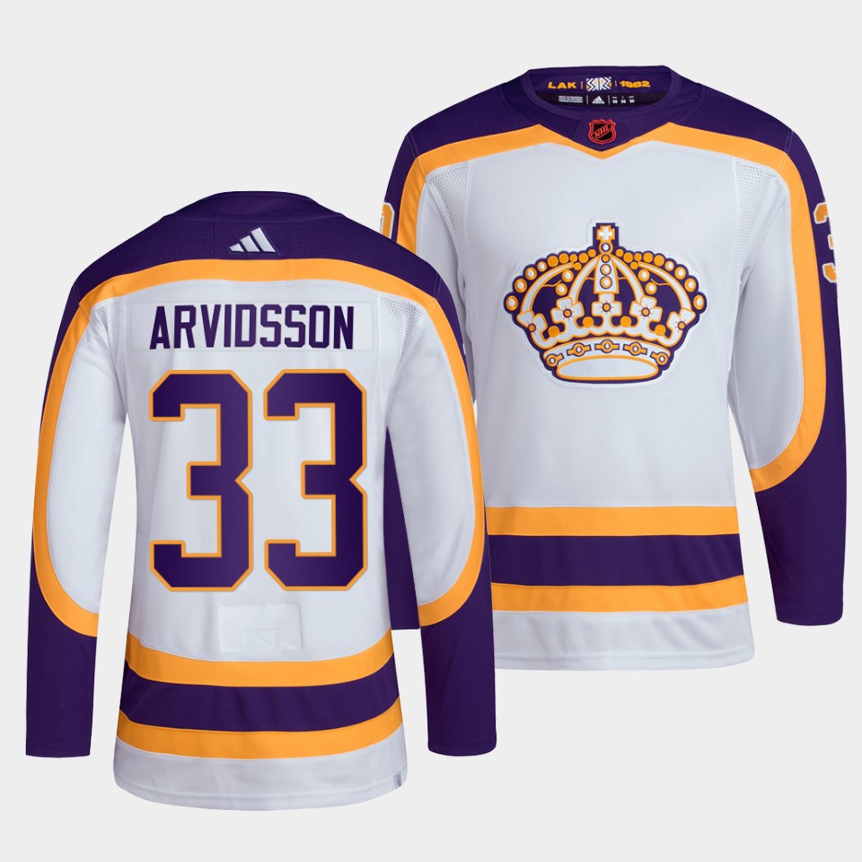 Los Angeles Kings Viktor Arvidsson Reverse White Jersey Los Angeles Kings Viktor Arvidsson Reverse White Jersey