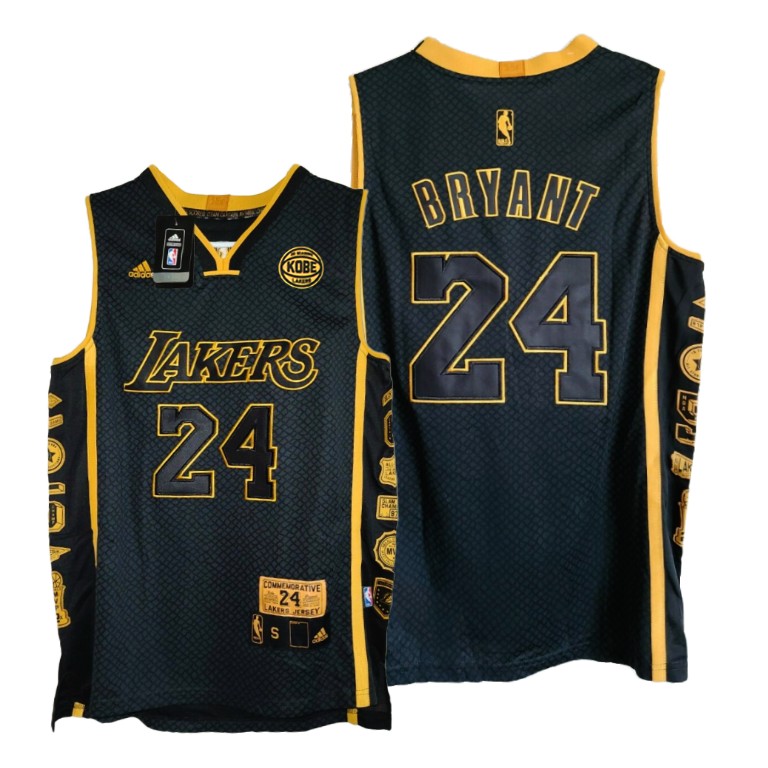 Los Angeles Lakers 24 Kobe Bryant Black Mamba Snakeskin Accented Throwback Jersey Los Angeles Lakers 24 Kobe Bryant Black Mamba Snakeskin Accented Throwback Jersey