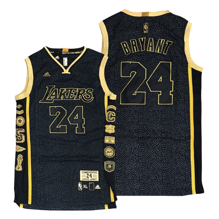 Los Angeles Lakers 24 Kobe Bryant Black Retired Edition Throwback Jersey Los Angeles Lakers 24 Kobe Bryant Black Retired Edition Throwback Jersey