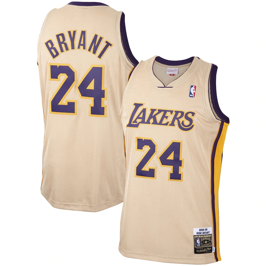Los Angeles Lakers 24 Kobe Bryant Cream 2008 2009 Throwback Jersey Los Angeles Lakers 24 Kobe Bryant Cream 2008 2009 Throwback Jersey