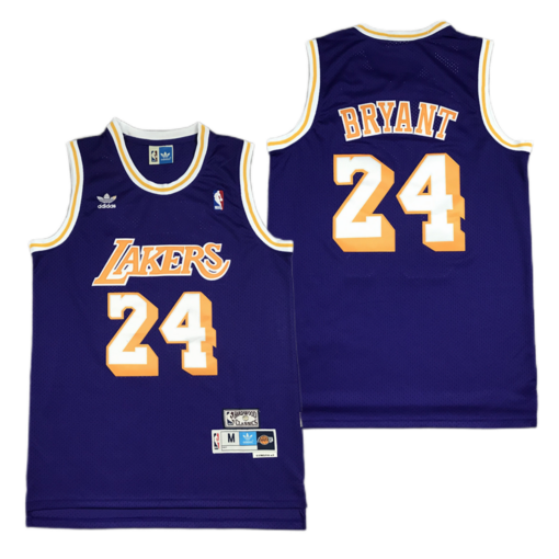 Los Angeles Lakers 24 Kobe Bryant Purple Throwback Jersey