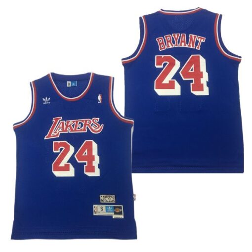 Los Angeles Lakers 24 Kobe Bryant Royal Throwback Jersey