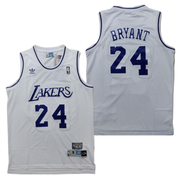 Los Angeles Lakers 24 Kobe Bryant White Throwback Jersey Los Angeles Lakers 24 Kobe Bryant White Throwback Jersey