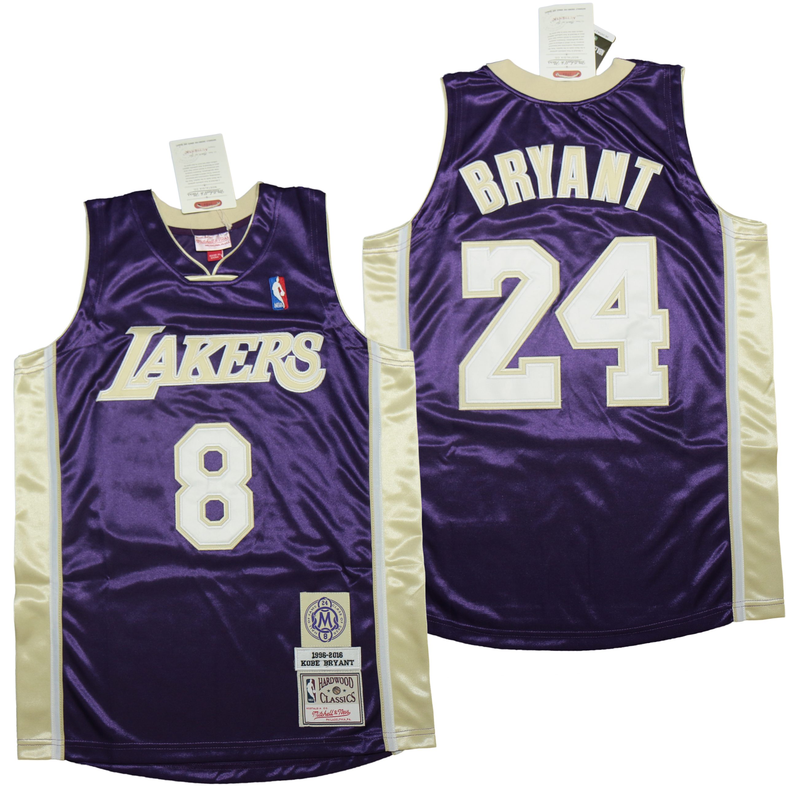 Los Angeles Lakers 8 24 Kobe Bryant Hall of Fame Purple Throwback Jersey Los Angeles Lakers 8 24 Kobe Bryant Hall of Fame Purple Throwback Jersey