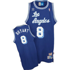 Los Angeles Lakers 8 Kobe Bryant Blue Throwback Jersey