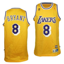Los Angeles Lakers 8 Kobe Bryant Gold Soul Throwback Jersey