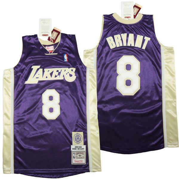 Los Angeles Lakers 8 Kobe Bryant Hall of Fame Purple Throwback Jersey Los Angeles Lakers 8 Kobe Bryant Hall of Fame Purple Throwback Jersey