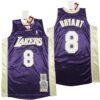 Los Angeles Lakers 8 Kobe Bryant Hall of Fame Gold Throwback Jersey