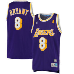 Los Angeles Lakers 8 Kobe Bryant Purple Throwback Jersey