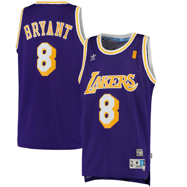 Los Angeles Lakers 8 Kobe Bryant Purple Throwback Jersey Los Angeles Lakers 8 Kobe Bryant Purple Throwback Jersey