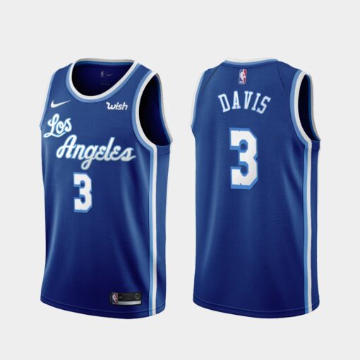 Los Angeles Lakers Anthony Davis 2020 Blue Classic Jersey