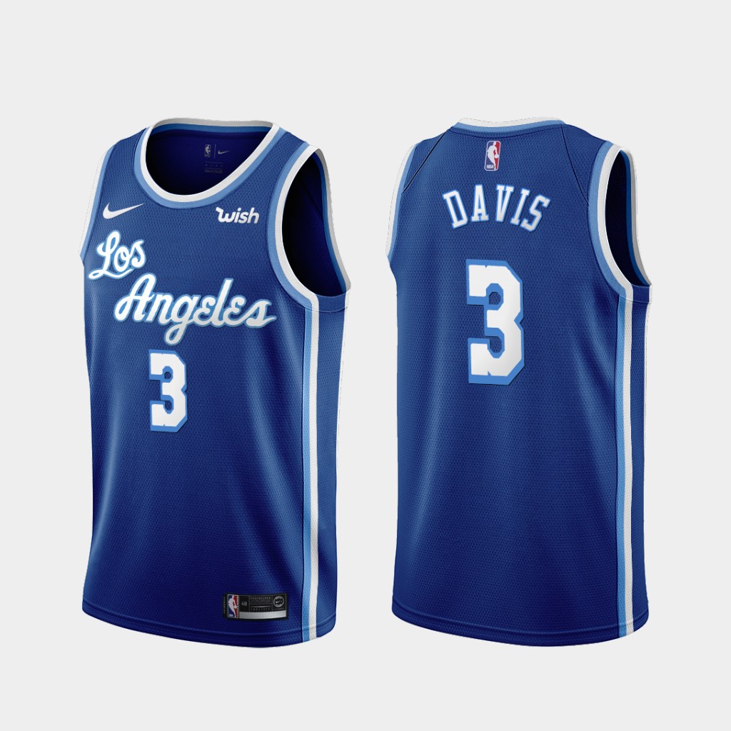 Los Angeles Lakers Anthony Davis 2020 Blue Classic Jersey Los Angeles Lakers Anthony Davis 2020 Blue Classic Jersey
